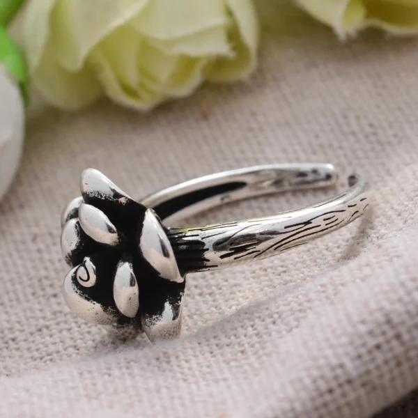 Flower ring rose Sweet Gift For Girlfriend - Image 3