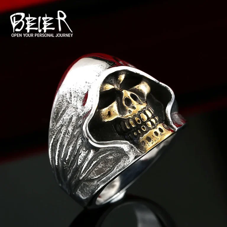 skull ring the death top quality for man luxury - Image 2