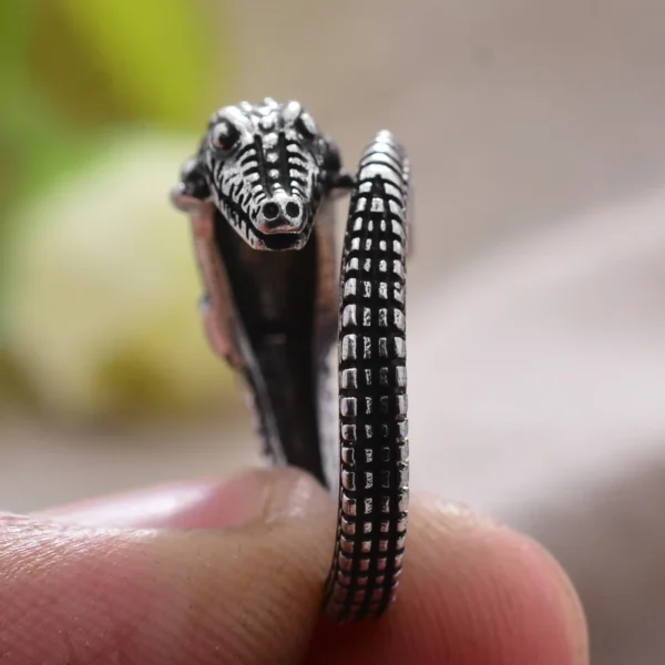 crocodile ring Fashion Gift friends For sale - Image 2