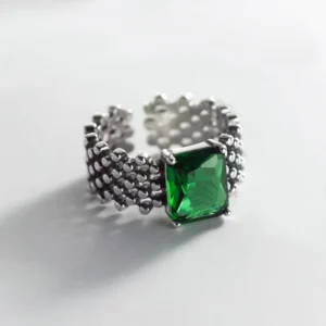 Green Crystal Ring