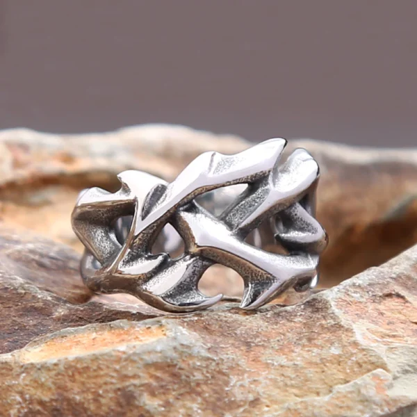 crown of thorns ring Unisex men and women - Image 2