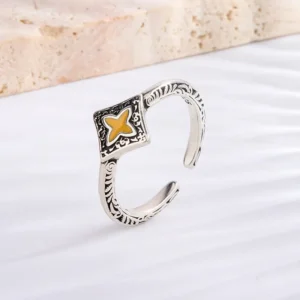 Angel ring yellow with yellow middle beautiful