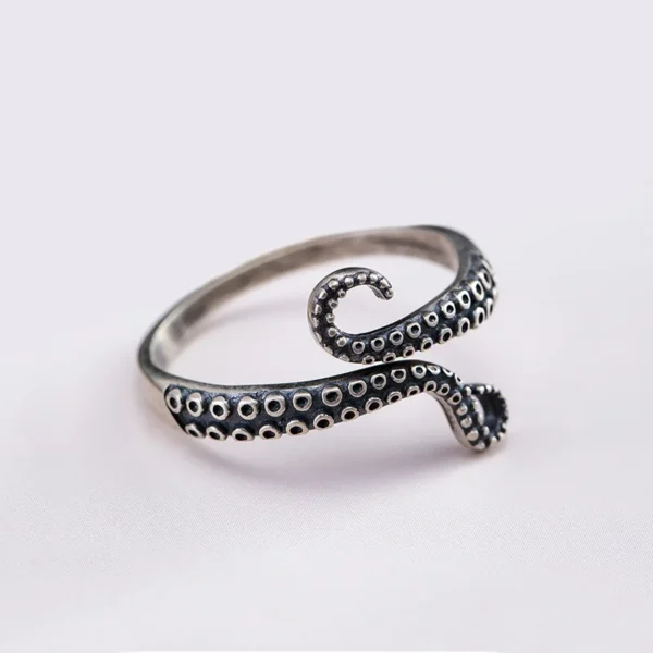 silver octopus ring