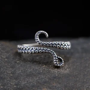 silver octopus ring