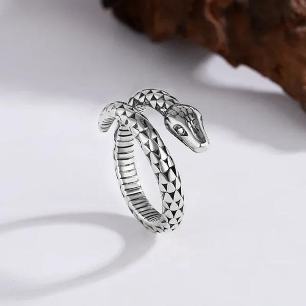 snake ring New Silver Unisex Gifts friend - Image 3