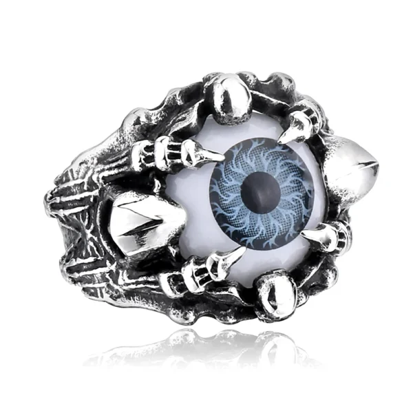 skull ring Evil Eye 3 colors with Halloween Gift - Image 4