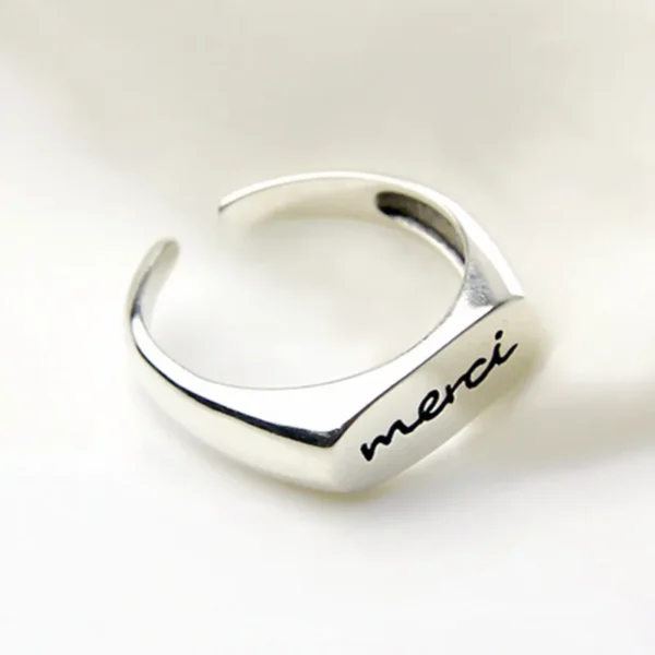 silver wedding rings for womens a gift bright - Image 3