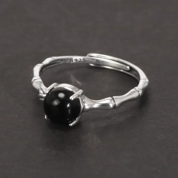 Stone Black silver ring the best design - Image 3