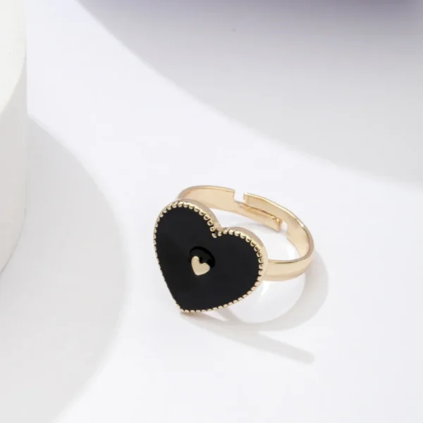Poker ring style Heart for Women Gift - Image 3
