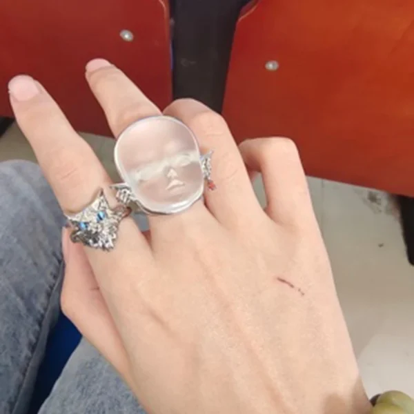 Face ring Baby Fashion Crochet Finger Alloy - Image 3