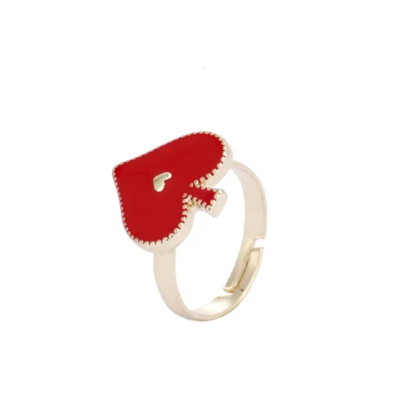 Poker ring style Heart for Women Gift - Image 7